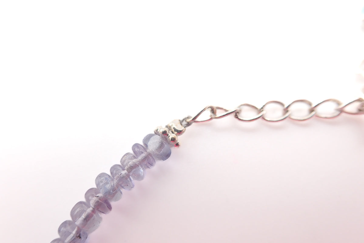 Bracelet Tanzanites argent