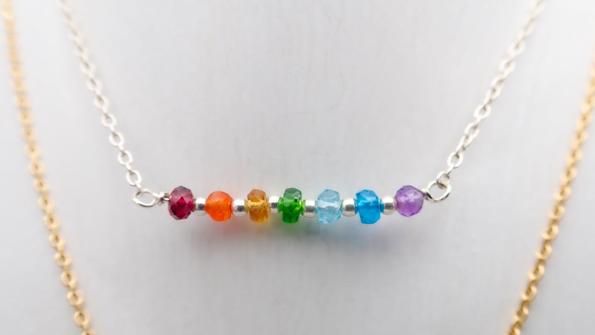 Collier 7 Chakras pierres fines