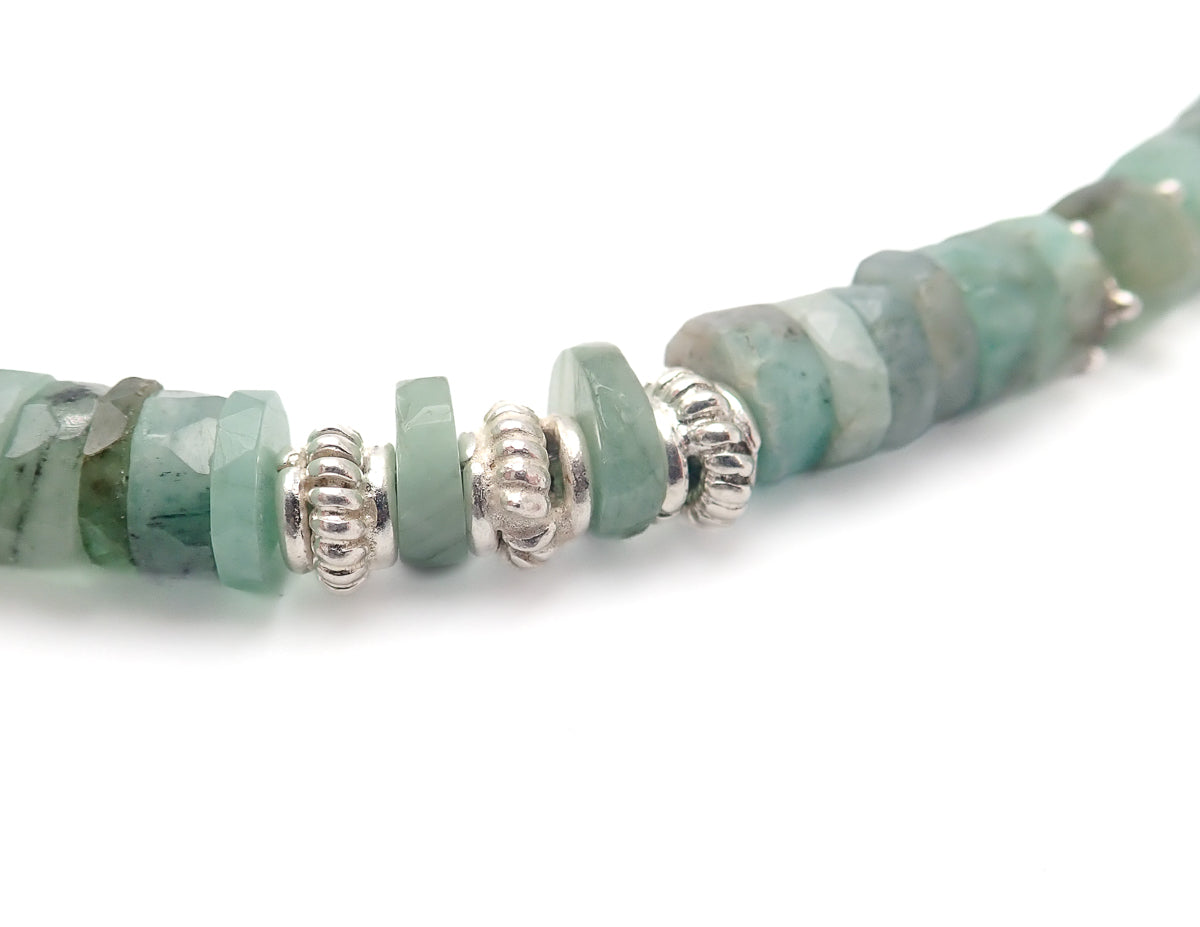 Collier Émeraudes Argent