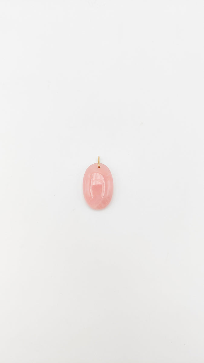 Pendentif quartz rose