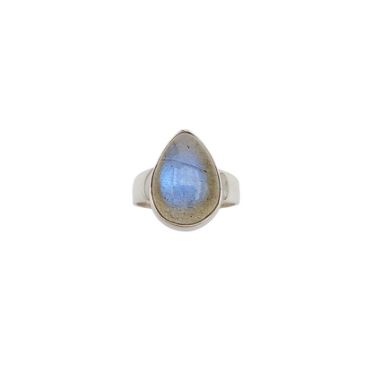Bague Labradorite goutte large