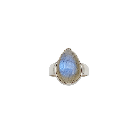Bague Labradorite goutte large