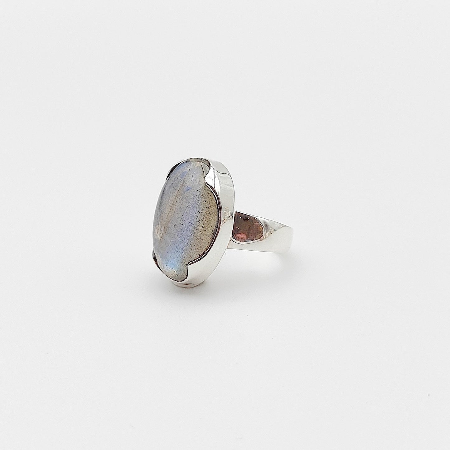 Bague Labradorite trèfle