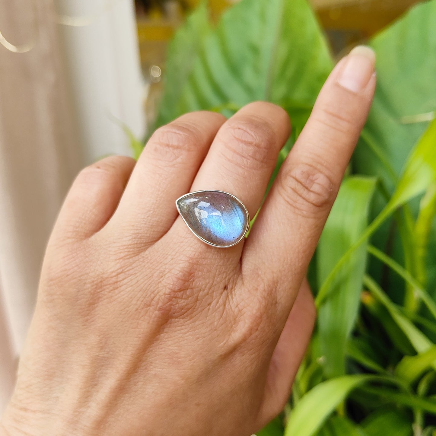 Bague Labradorite Goutte