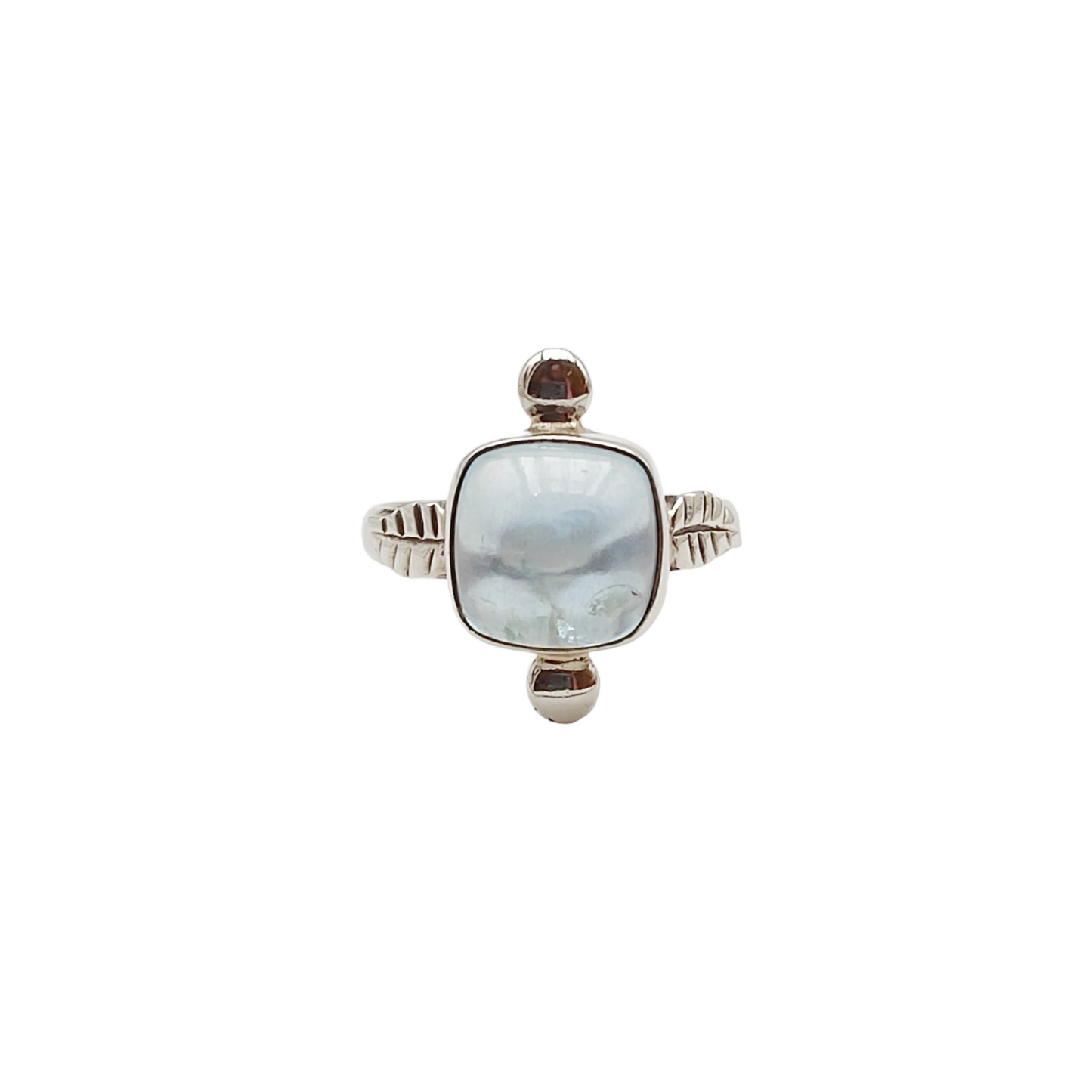 Bague Aigue marine carrée