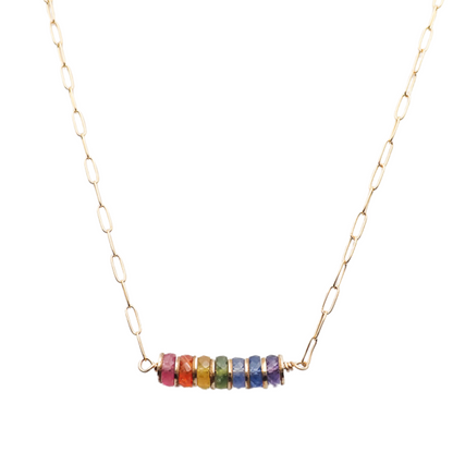 Collier 7 Chakras tube