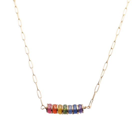 Collier 7 Chakras tube