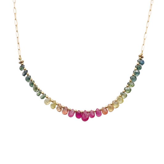 Collier arc-en-ciel large