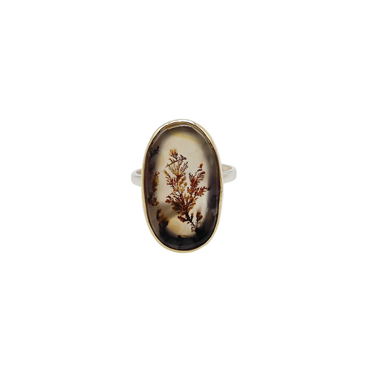 Bague Agate Dendritique - Grand