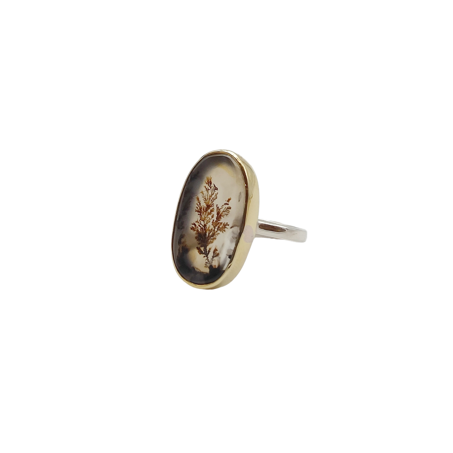 Bague Agate Dendritique - Grand