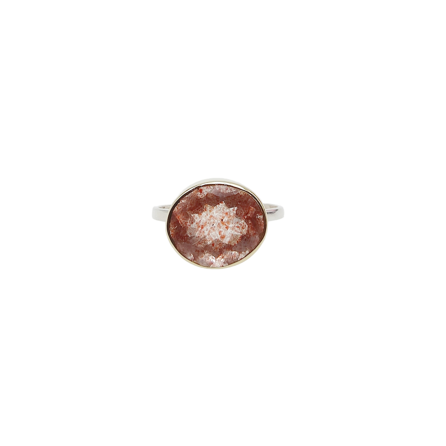 Bague Quartz Fraise facetté - petit