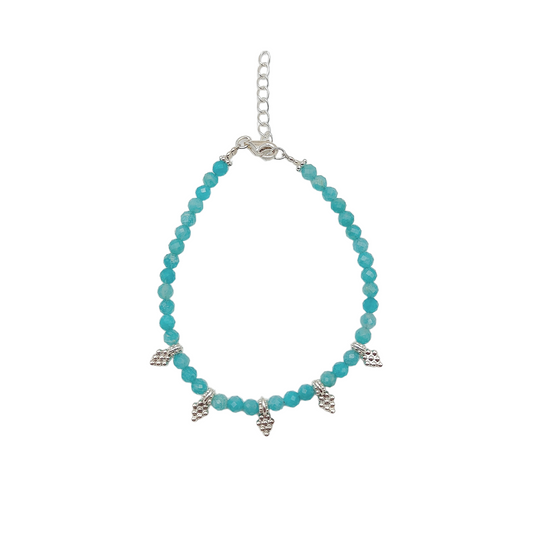 Bracelet Amazonite pampilles