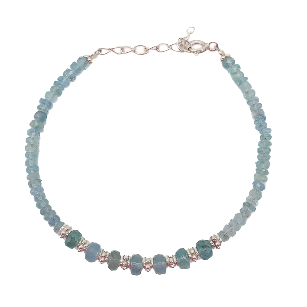 Bracelet Émeraudes argent