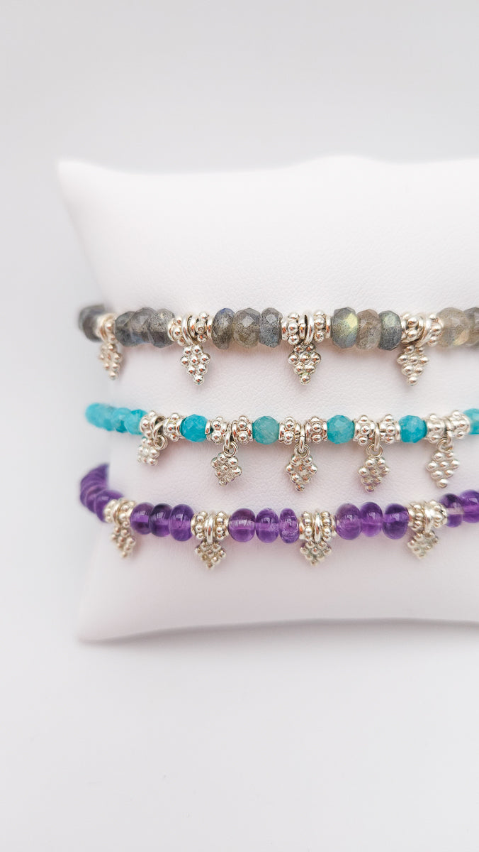 Bracelet Améthyste pampilles