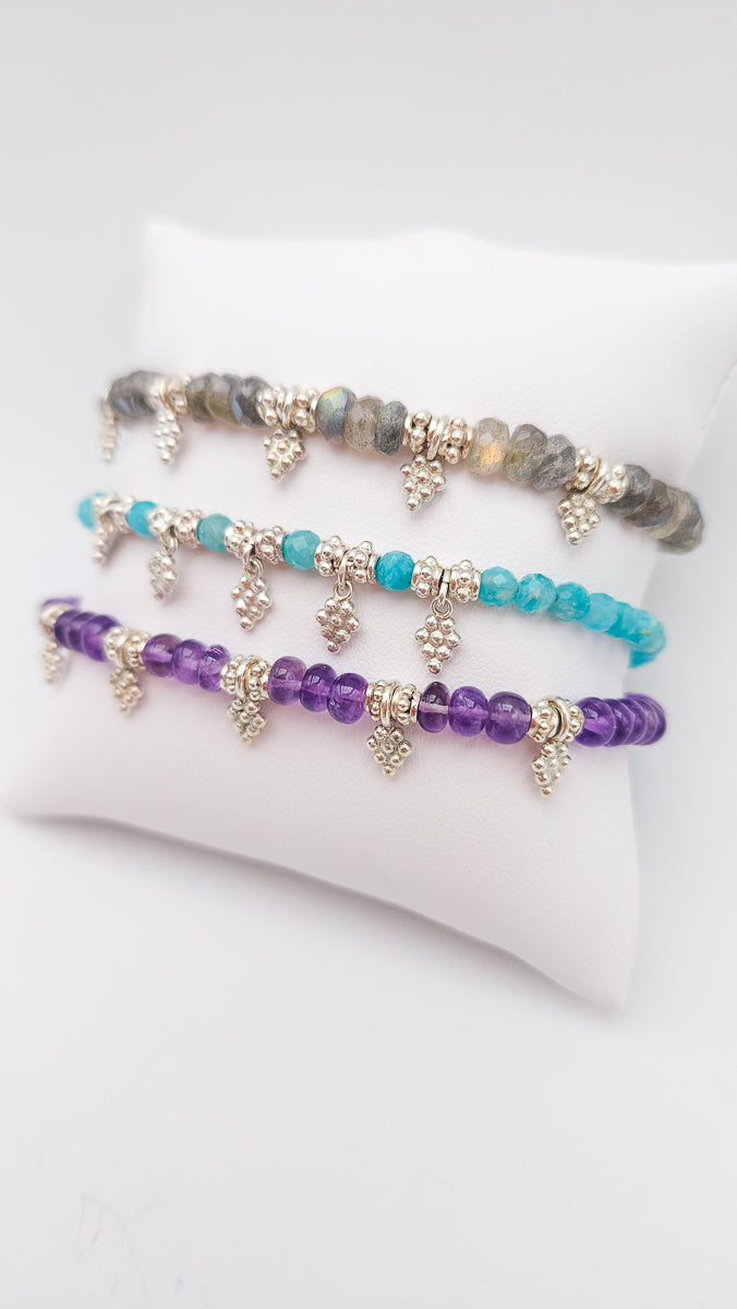 Bracelet Amazonite pampilles