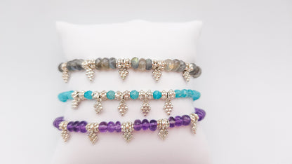 Bracelet Améthyste pampilles