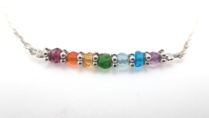 Bracelets 7 Chakras argent