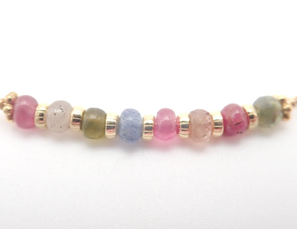 Bracelet Saphirs multicolores