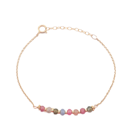 Bracelet Saphirs multicolores