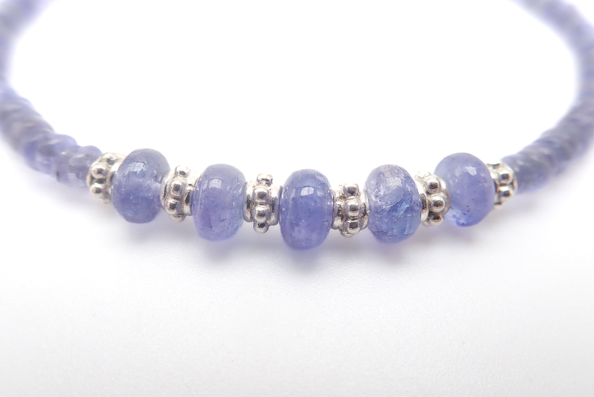 Bracelet Tanzanites argent