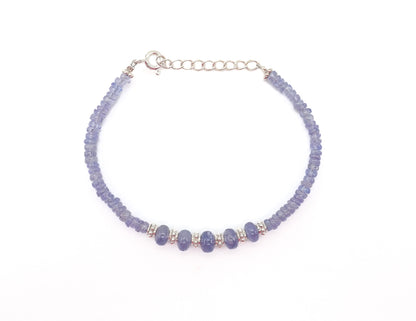 Bracelet Tanzanites argent