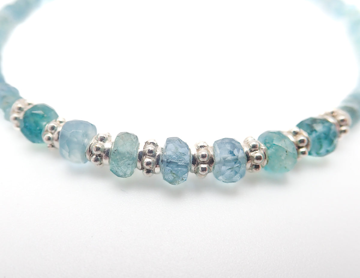 Bracelet Émeraudes argent