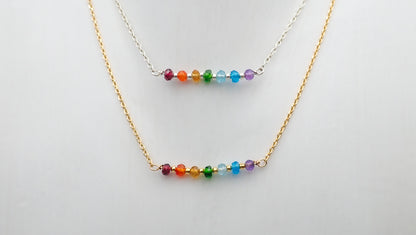 Collier 7 Chakras pierres fines