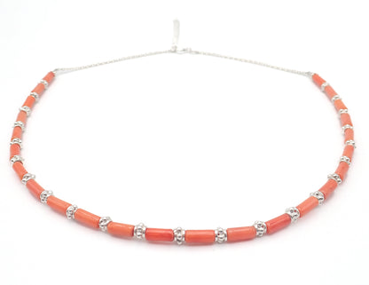 Collier Corail naturel Argent