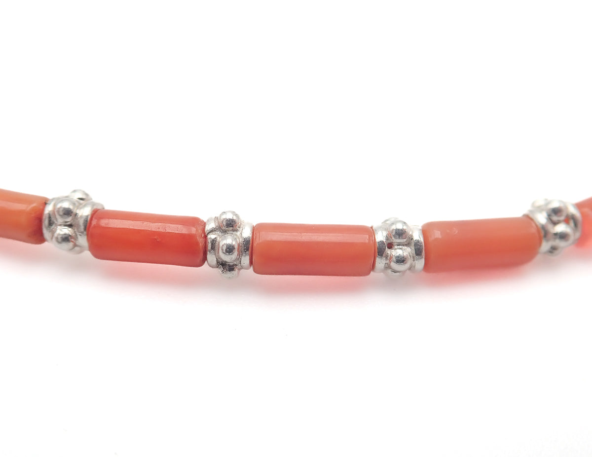 Collier Corail naturel Argent