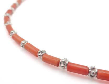 Collier Corail naturel Argent