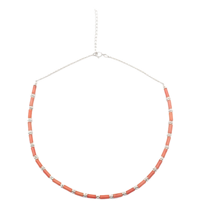 Collier Corail naturel Argent
