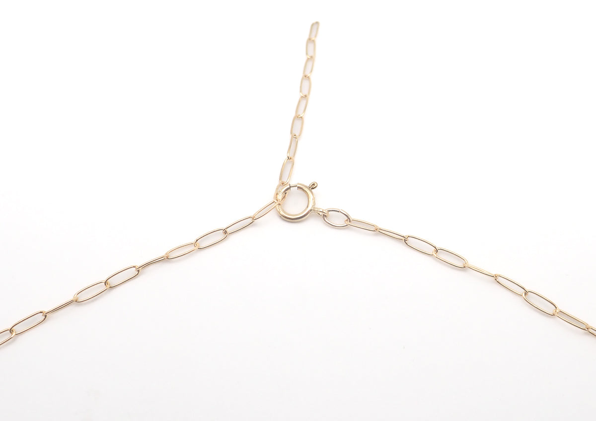 Collier Améthystes or jaune laminé