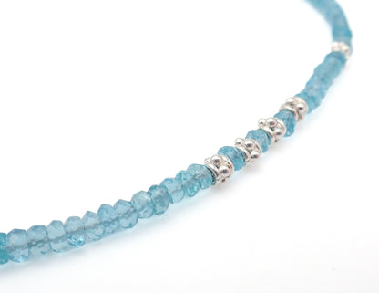 Collier Apatites Argent Petit