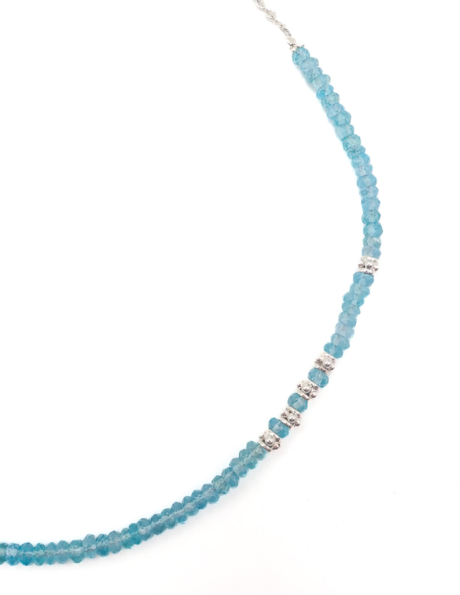 Collier Apatites Argent Petit