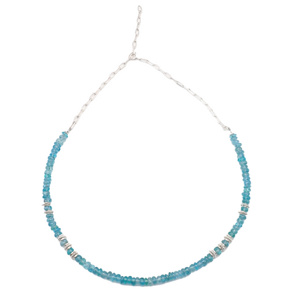 Collier Apatites Argent