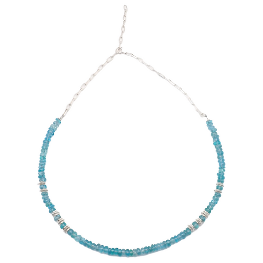 Collier Apatites Argent