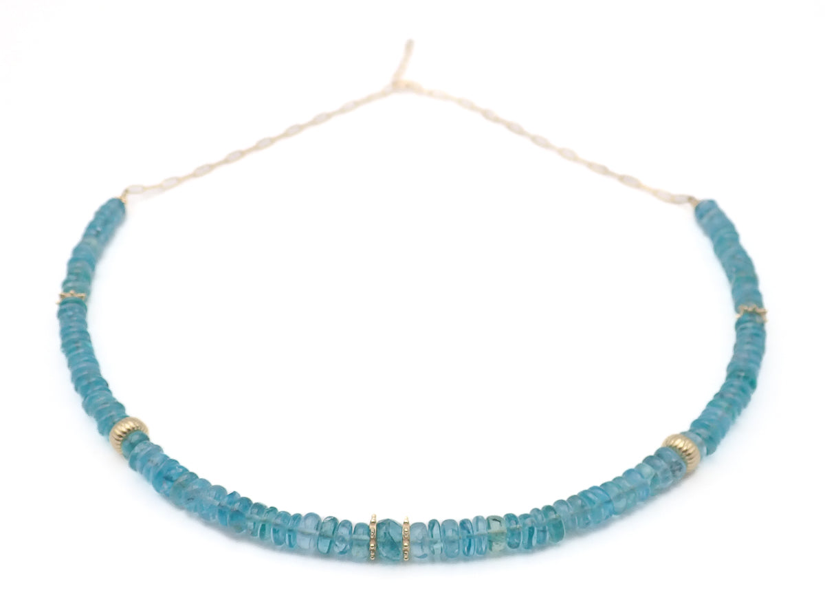 Collier Apatites Or jaune laminé