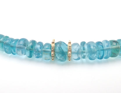 Collier Apatites Or jaune laminé