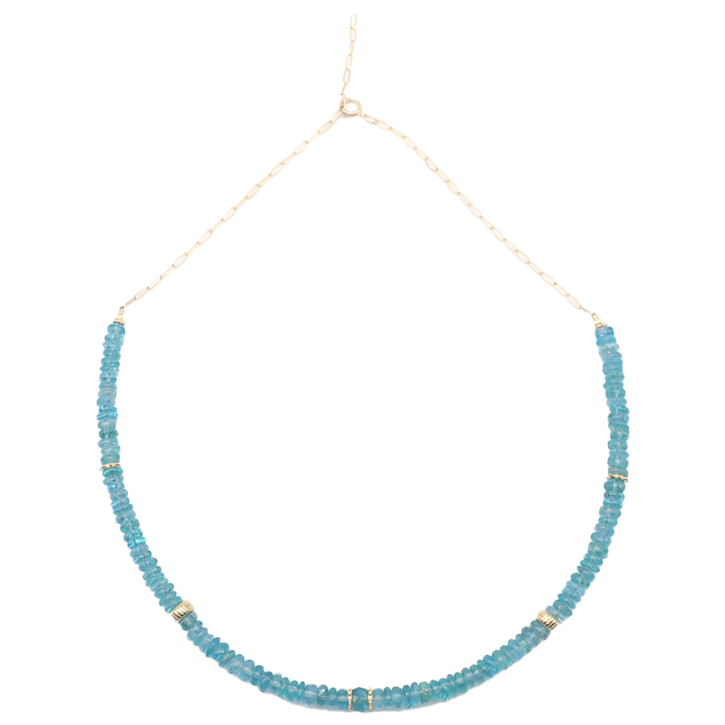 Collier Apatites Or jaune laminé