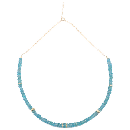 Collier Apatites Or jaune laminé