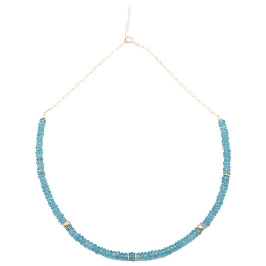 Collier Apatites Or jaune laminé