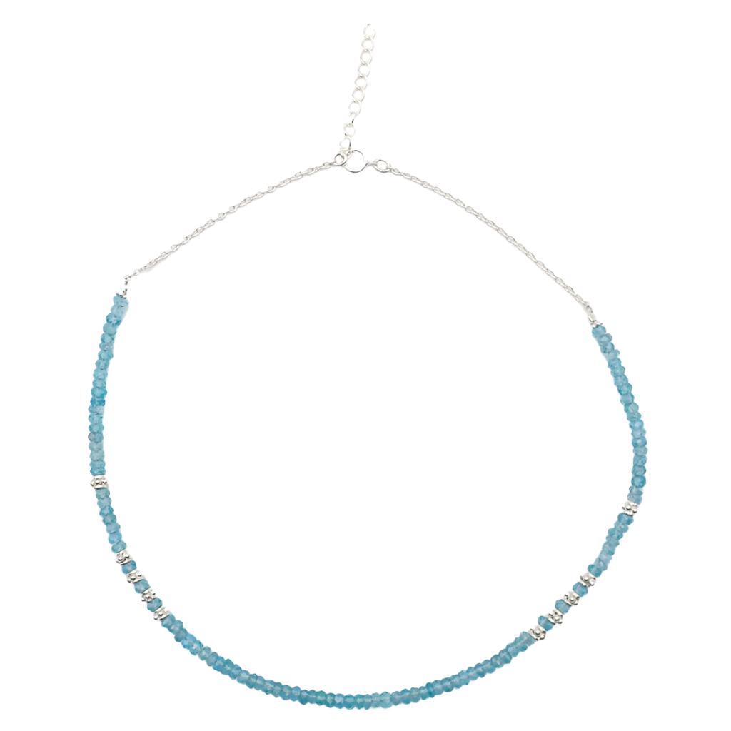 Collier Apatites Argent Petit