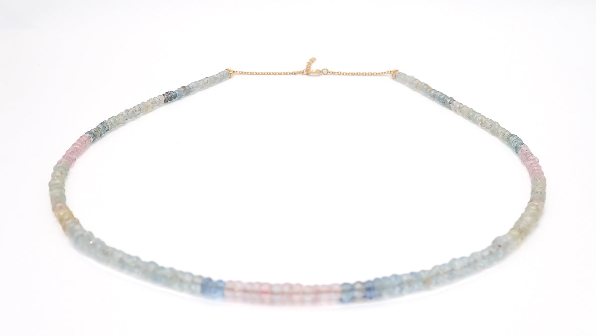 Collier de Béryls or jaune laminé