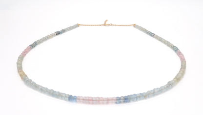 Collier de Béryls or jaune laminé