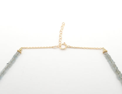 Collier de Béryls or jaune laminé