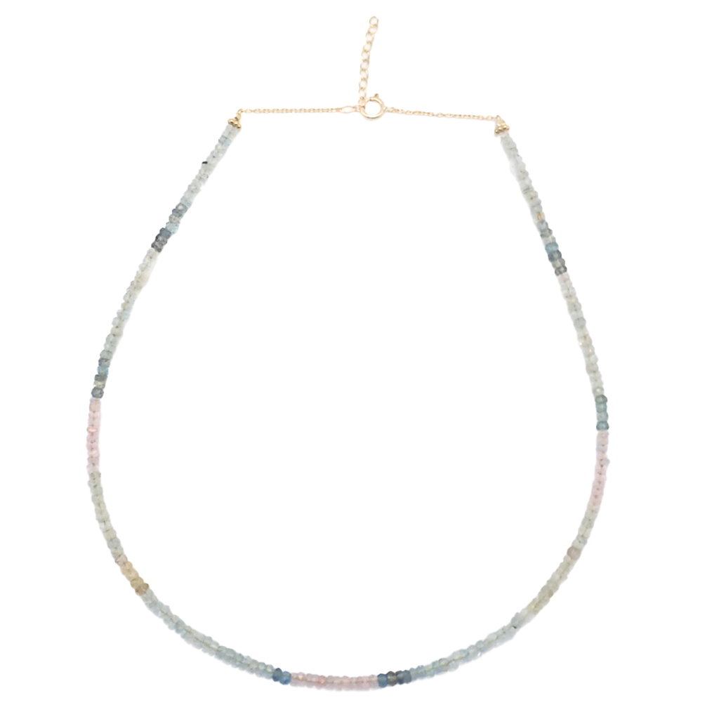 Collier de Béryls or jaune laminé