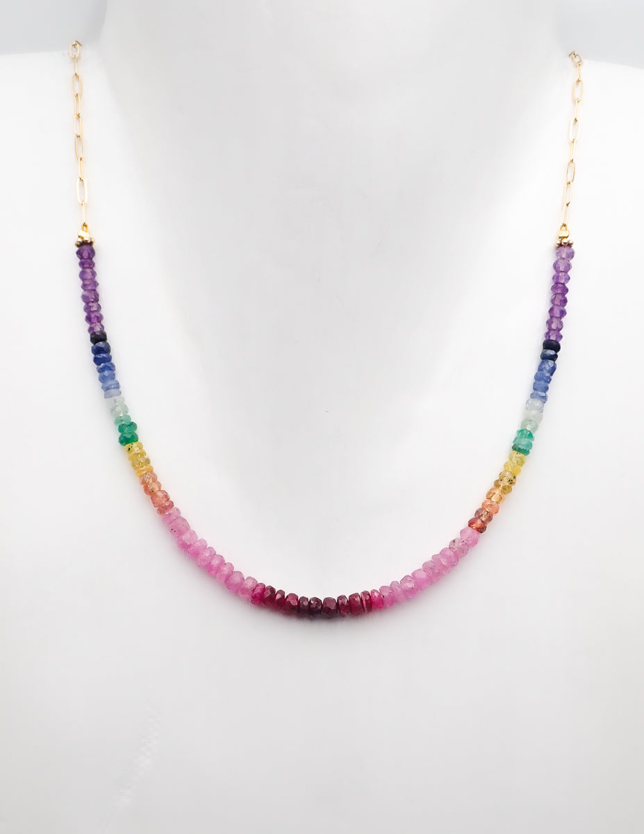 Collier 7 Chakras Dégradé petit