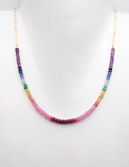 Collier 7 Chakras Dégradé petit