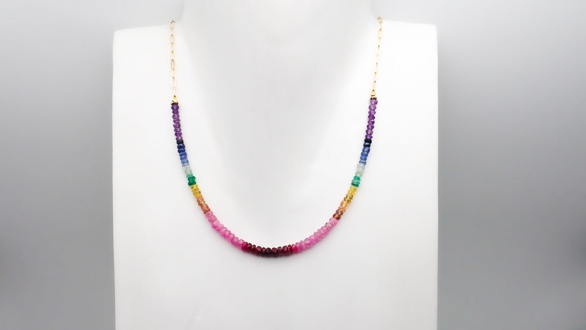 Collier 7 Chakras Dégradé petit