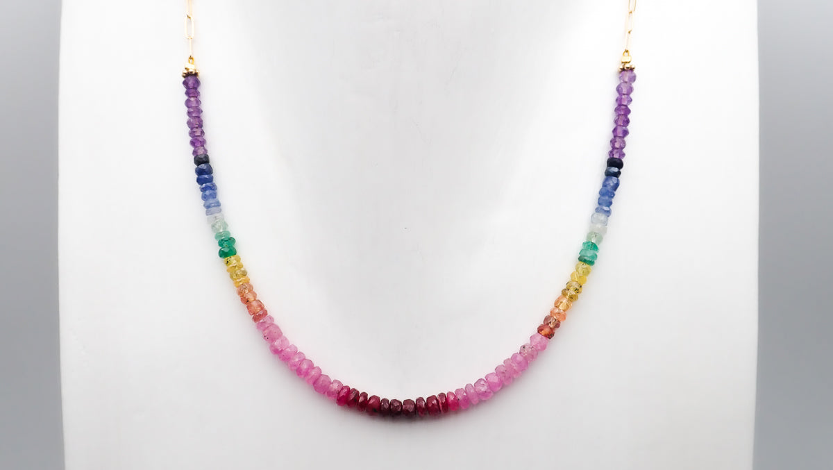 Collier 7 Chakras Dégradé petit